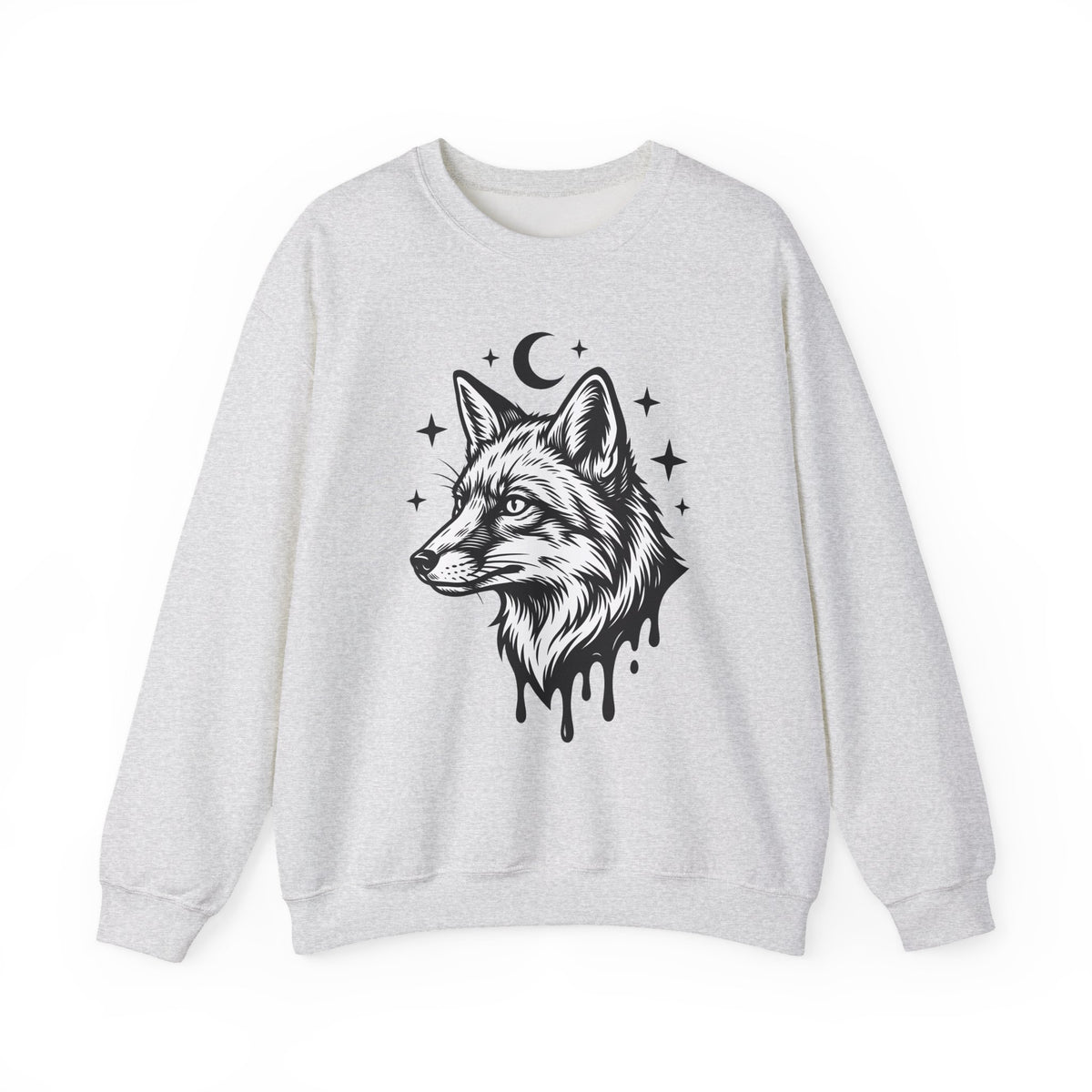 Wolf Portrait Sweatshirt Boho Chic Fauna Gift Women Sketch Sweatshirt Canine Sweatshirt Bohemian Fan Drawing Design Graphic Creature Illustration Graphic