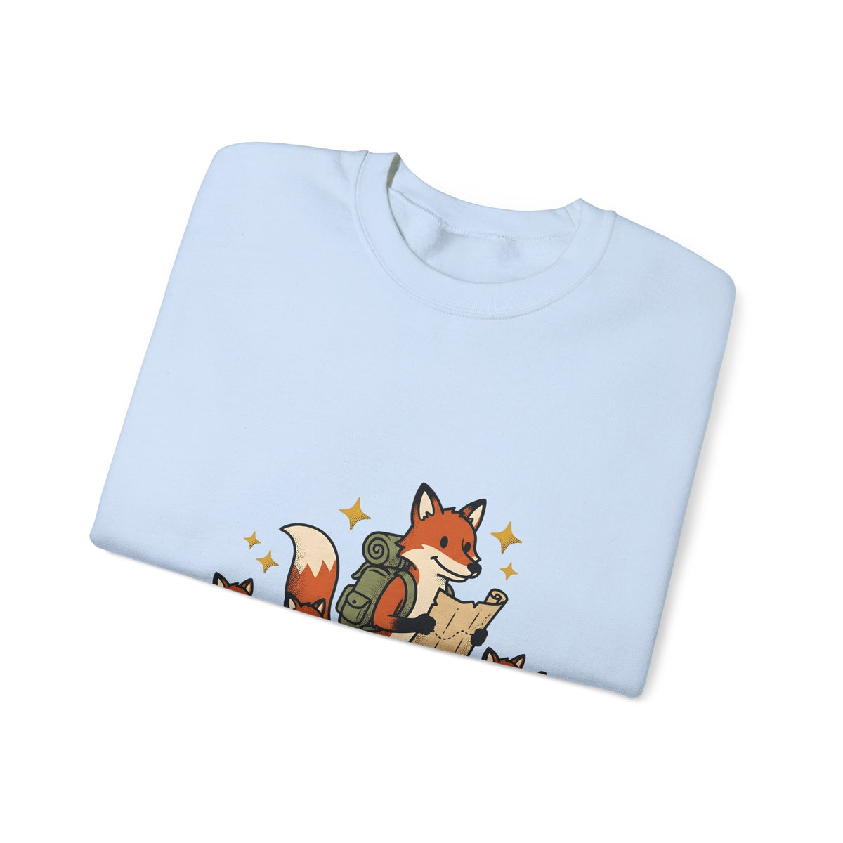 Fox Group Sweatshirt Moms Camping Gift Women Sweet Sweatshirt Foxes Sweatshirt Motherhood Fan Cute Sweatshirt Outdoor Graphic Classic Daypack Sweatshirt