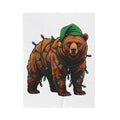 Christmas Bear Blanket Animals Winter Gift Women Cartoon Blanket Teddy Bear Blanket Wildlife Fan Furry Animal Graphic Winter Design Teddy