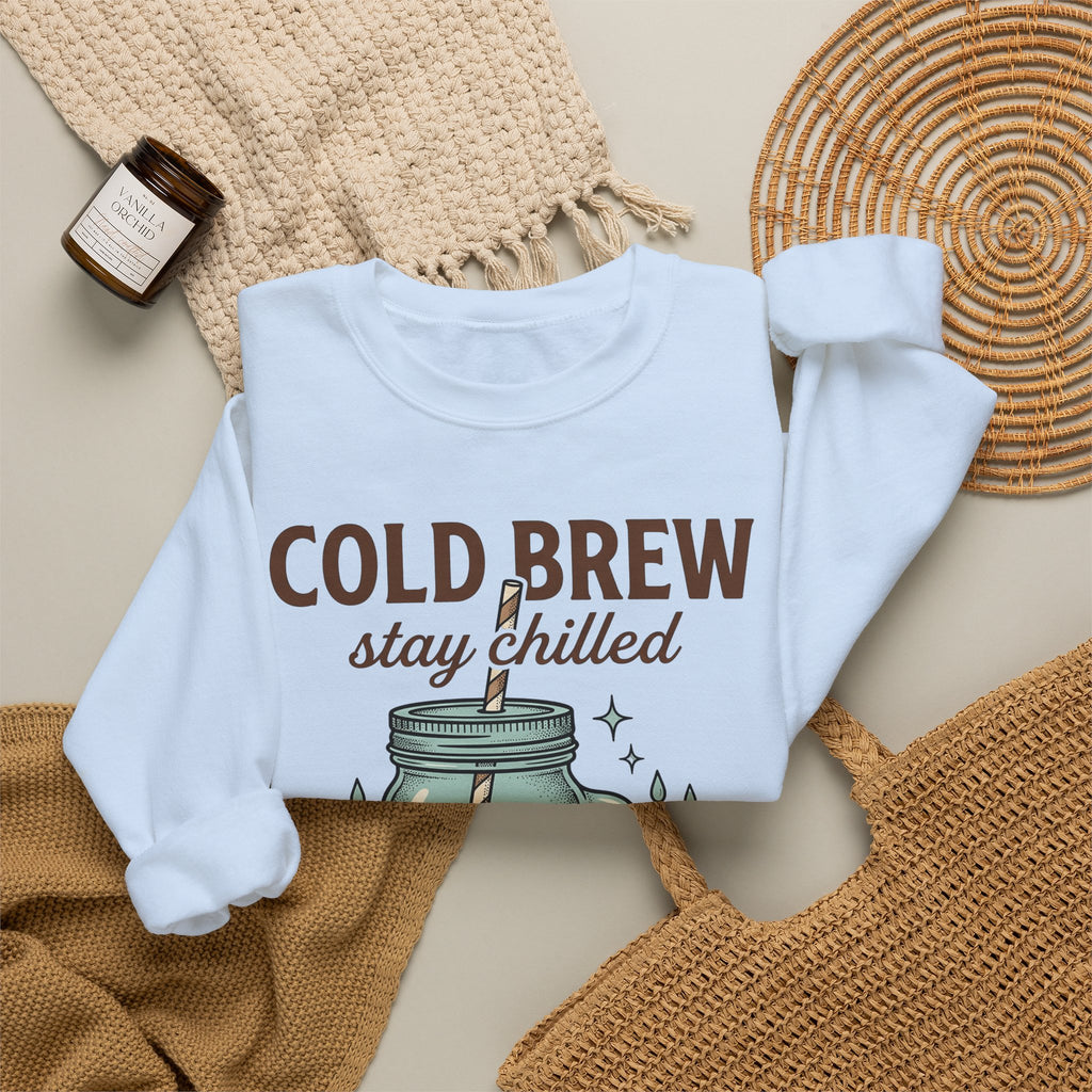 Iced Coffee Cookie Sweatshirt Coffee Foodie Gift Women Hand Drawn Sweatshirt Coffee Cookie Sweatshirt Coffee Fan Illustrated Sweatshirt Food Graphic Vintage