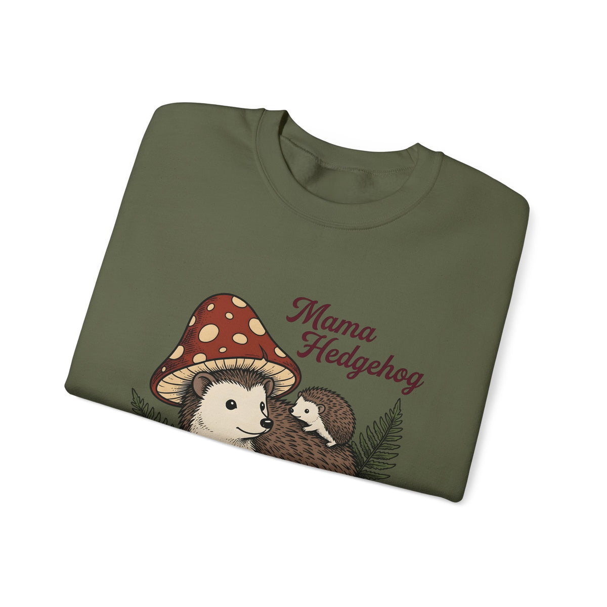 Hedgehog Group Sweatshirt Moms Wildlife Gift Women Forest Sweatshirt Porcupine Sweatshirt Mother Fan Woodland Sweatshirt Animal Graphic Retro Toadstools Sweatshirt