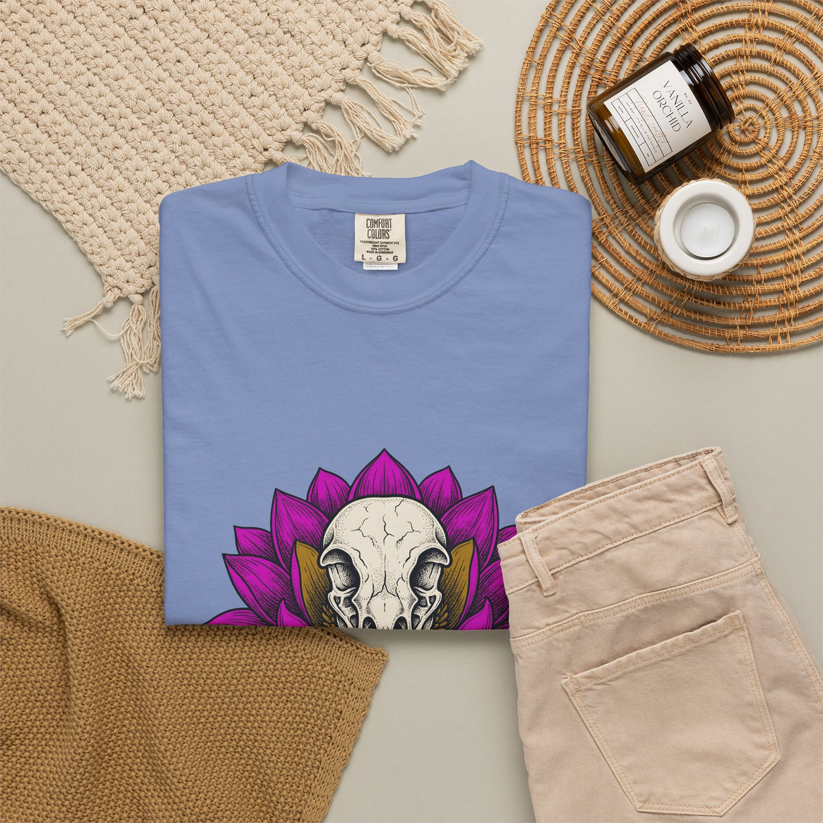 Bird Head Flower T-Shirt Boho Chic Emo Gift Women Line Art T-Shirt Floral Head T-Shirt Hippie Fan Minimalist T-Shirt Goth Graphic Classic Lotus