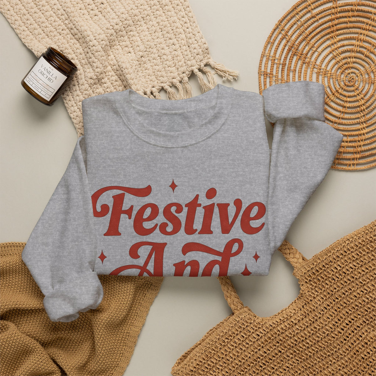 Old Style Text Sweatshirt Christmas Seasonal Gift Women Rustic Sweatshirt Typography Sweatshirt Xmas Fan Holiday Sweatshirt Vintage Graphic Script Twinkles
