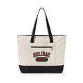 Bold College Font Holiday Christmas Decor Gift Merry Typography Christmas Fan Festive Christmas Tote Bag