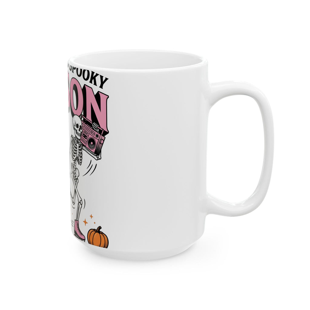Skull Roller Skate Mug Halloween Celebration Gift Women Vintage Mug Roller Skating Mug Spooky Fan Retro Mug