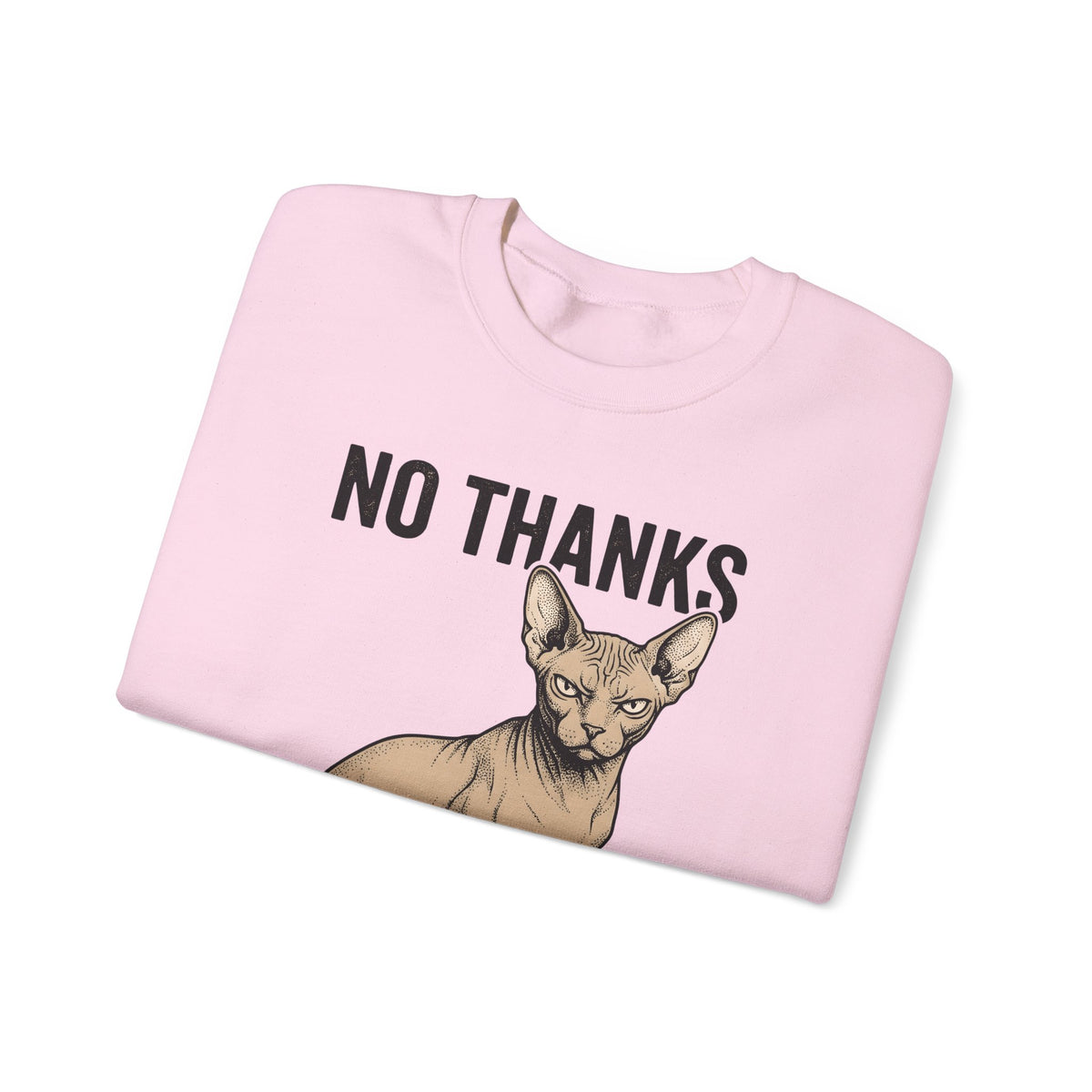 Sphynx Feline Sweatshirt Cat Creatures Gift Women Line Art Sweatshirt Cat Sweatshirt Cat Fan Illustration Graphic Hand Drawn Mood Sweatshirt