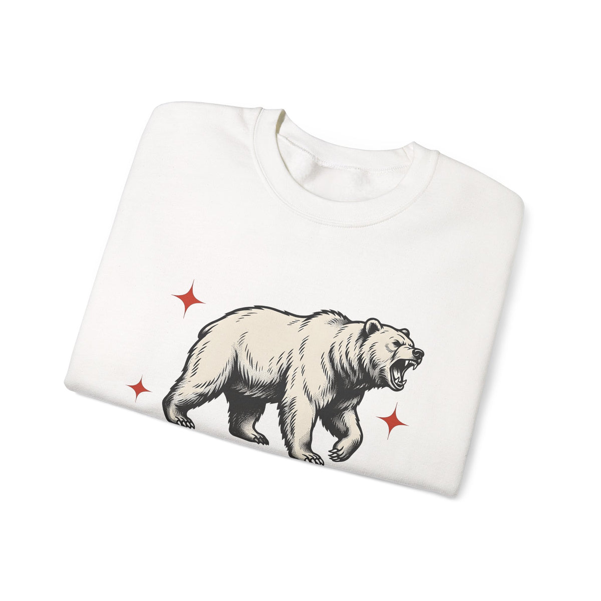 Grizzly Bear Sweatshirt Bear Animal Gift Women Vintage Sweatshirt Ursa Sweatshirt Bear Fan Grizzly Graphic Retro Star Sweatshirt