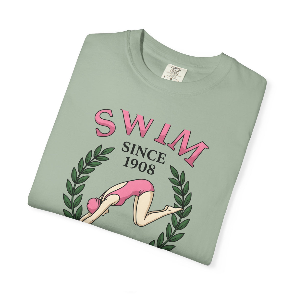 Swim Graphic T-Shirt Swimming Exercise Gift Women Antique T-Shirt Swimwear T-Shirt Aquatic Enthusiast Vintage T-Shirt Fitness Graphic Old School
