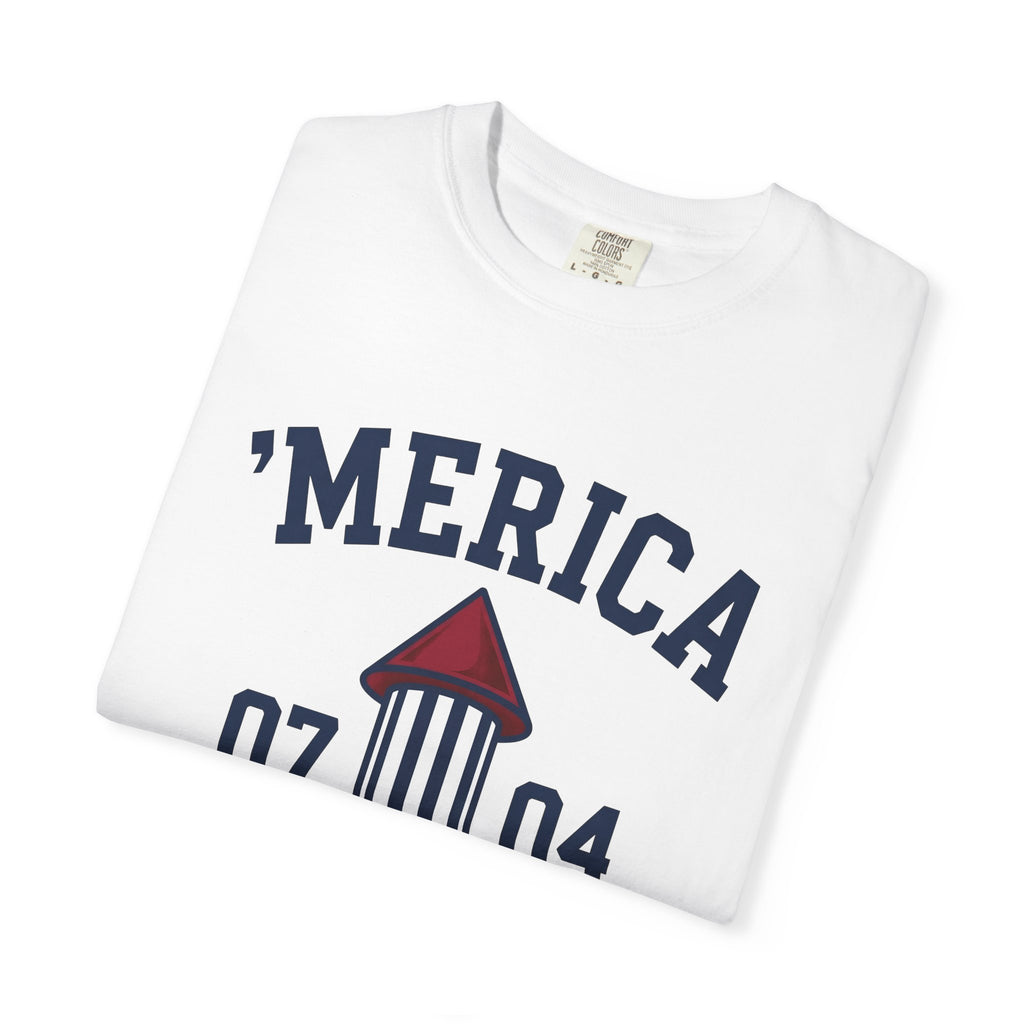 Firework Rocket 4Th Of July Celebration Gift Colorful Fireworks Independence Day Fan Vibrant Party T-Shirt