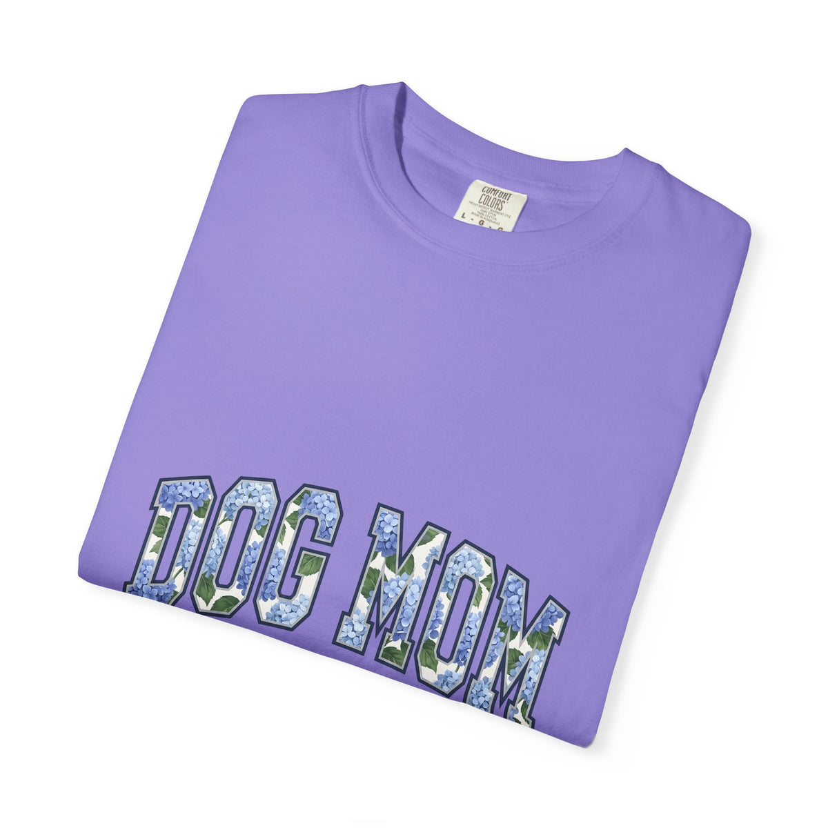 Blossom Varsity Font T-Shirt Dog Mom Puppy Gift Women Heavy T-Shirt Flower T-Shirt Dog Mom Fan Bold T-Shirt Puppy Graphic Rustic Bloom T-Shirt