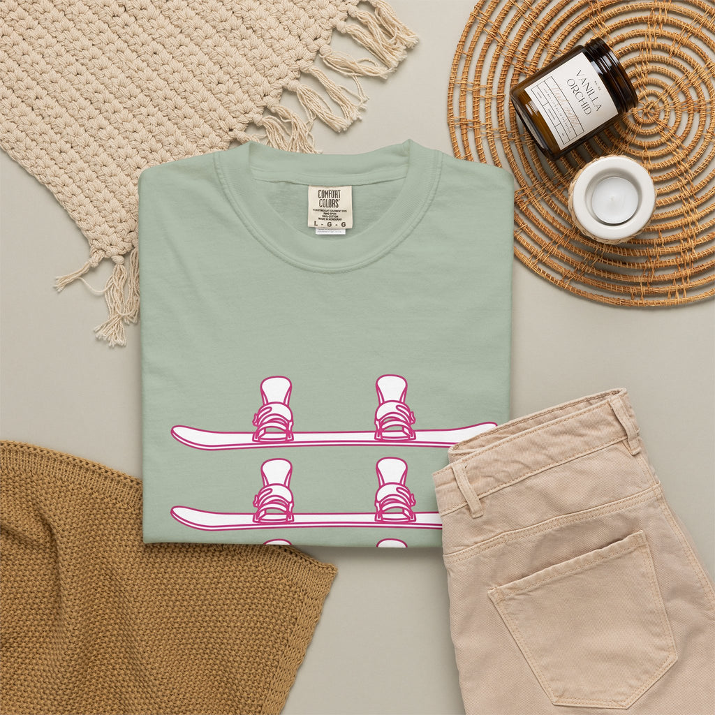 Snowboarder T-Shirt Sports Frost Gift Women Basic T-Shirt Snowboarder T-Shirt Athlete Fan Snowboarding T-Shirt Frosty Graphic Trendy Motif T-Shirt