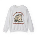 Toad Coffee Sweatshirt Funny Animal Gift Women Vintage Sweatshirt Coffee Sweatshirt Humor Fan Retro Sweatshirt Creature Graphic Hand Drawn Glasses Sweatshirt