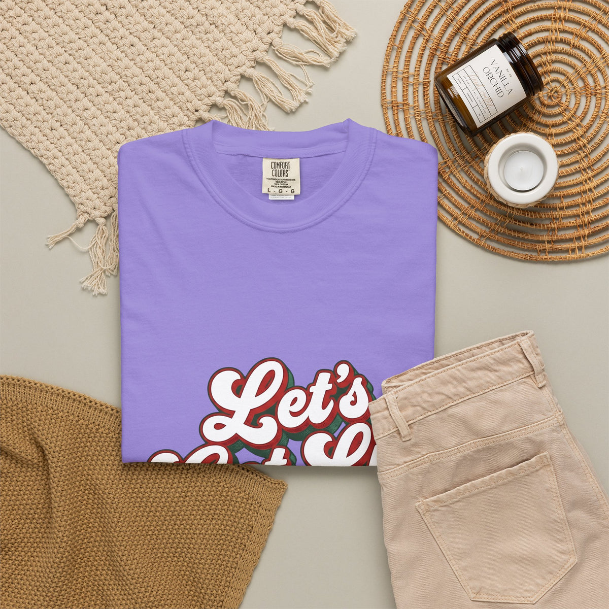 Festive Message T-Shirt Christmas Fun Gift Women Joyful T-Shirt Holiday Greeting T-Shirt Christmas Fan Cheerful T-Shirt Amusement Graphic Classic