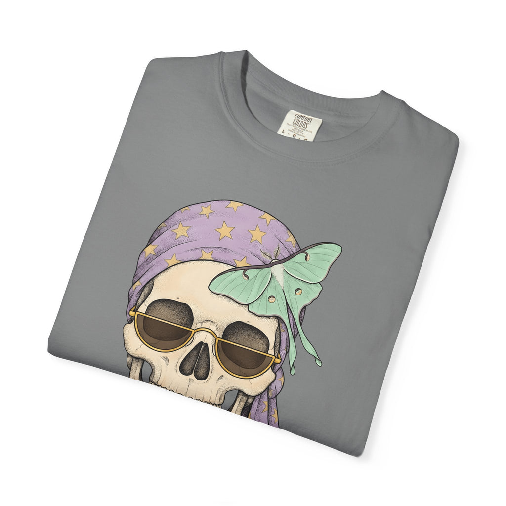 Skull Handkerchief T-Shirt Boho Chic Gothic Fashion Gift Women Ethnic T-Shirt Bandana T-Shirt Bohemian Fan Tribal T-Shirt Dark Graphic Rustic