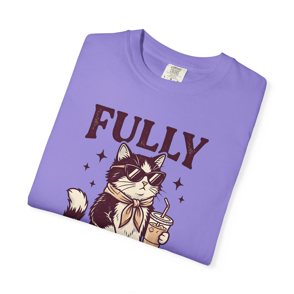 Cat Eyeglasses T-Shirt Funny Critter Gift Women Throwback T-Shirt Cat Glasses T-Shirt Humor Fan Vintage T-Shirt Animal Graphic Line Art Iced Mocha