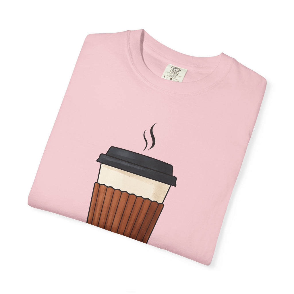 Coffee Cup Nurses Coffee Gift Modern Mug Nurse Enthusiast Contemporary Caffeine Minimalist Steam T-Shirt
