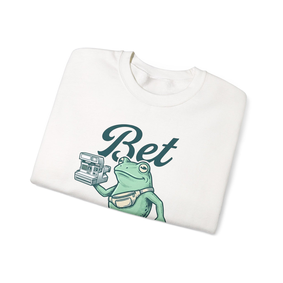 Frog Photo Sweatshirt Funny Wildlife Gift Women Retro Sweatshirt Toad Sweatshirt Humor Fan Vintage Sweatshirt Animal Graphic Sketch Waist Sweatshirt Sweatshirt
