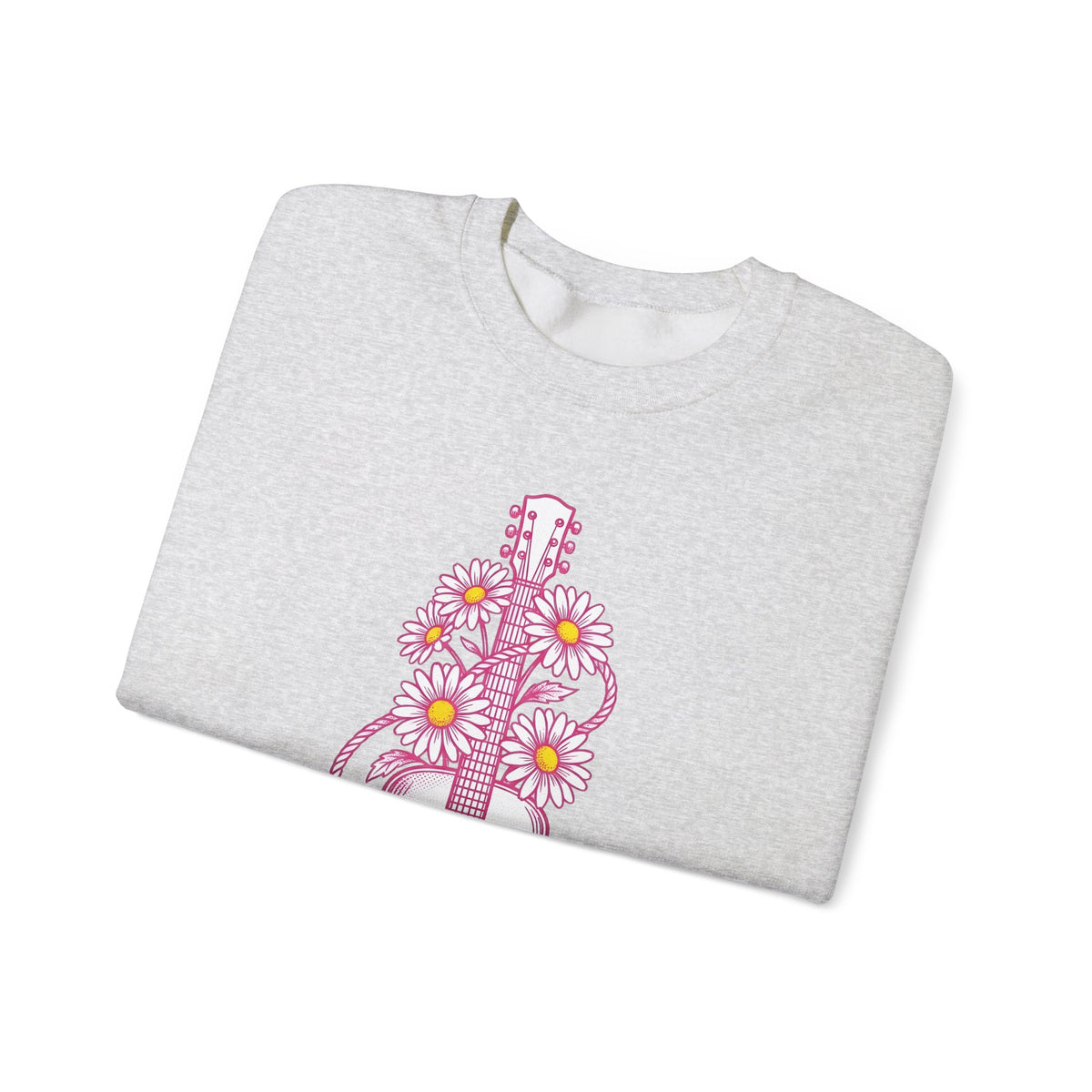 Guitar Bouquet Sweatshirt Cowgirl Cowboy Gift Women Rustic Sweatshirt Flower Arrangement Sweatshirt Rodeo Fan Country Sweatshirt Cowpoke Graphic Retro Twine