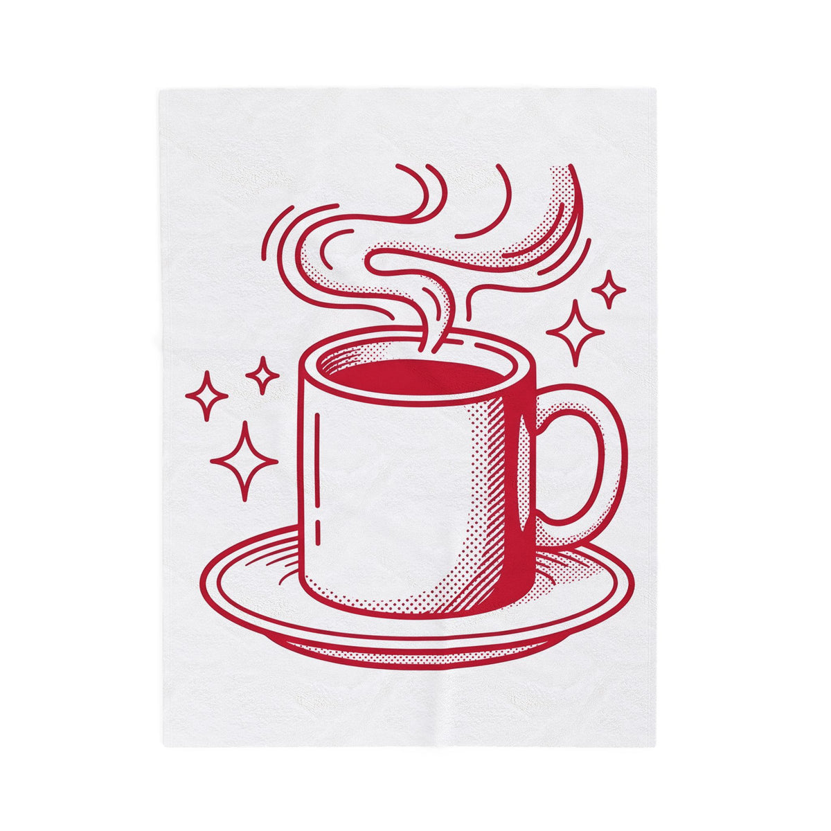 Coffee Cup Blanket St. Valentine's Day Coffee Gift Women Pop Art Blanket Blanket Blanket Valentine Fan Pop Art Blanket Coffee Design Retro Stars Blanket