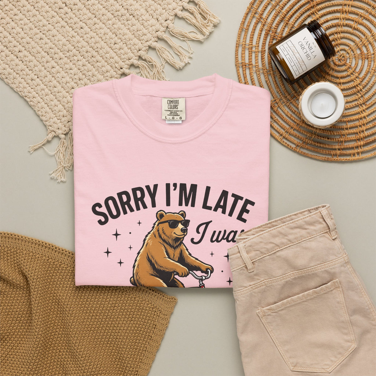 Bear Cycling T-Shirt Funny Creatures Gift Women Funny Cartoon T-Shirt Bear T-Shirt Humor Fan Cartoonish T-Shirt Animal Graphic Classic Cool Glasses