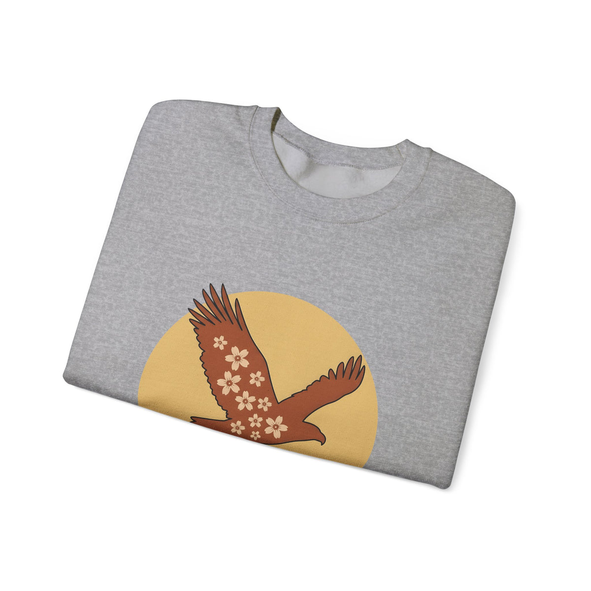 Floral Eagle Sweatshirt Boho Chic Nature Gift Women Boho Sweatshirt Bird Sweatshirt Bohemian Fan Tribal Graphic Sweatshirt Minimalist Mountains Sweatshirt