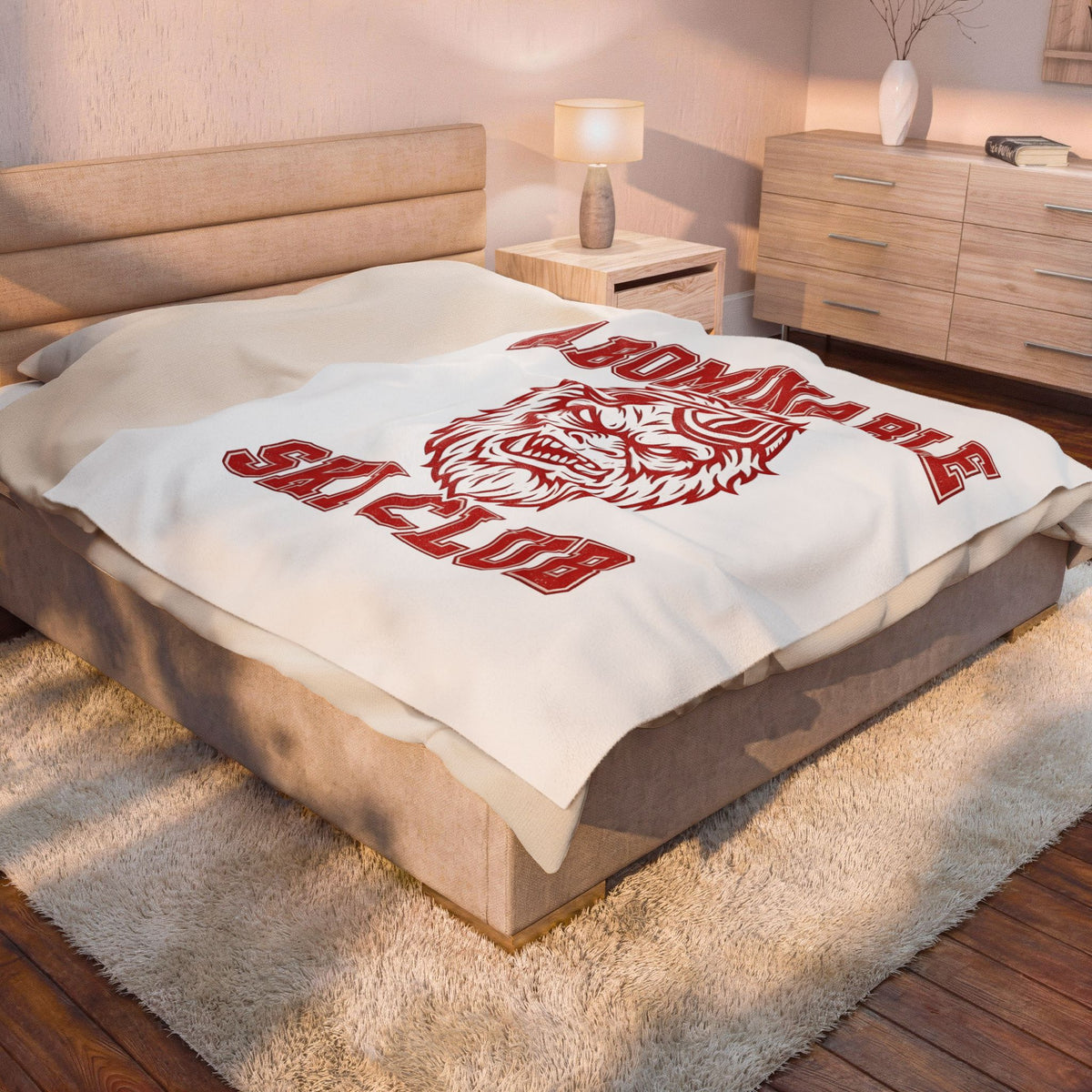 Abominable Snowman Face Blanket Christmas Cold Gift Women Strong Blanket Yeti Blanket Xmas Fan Vintage Blanket Frosty Graphic Antique Snow Goggles