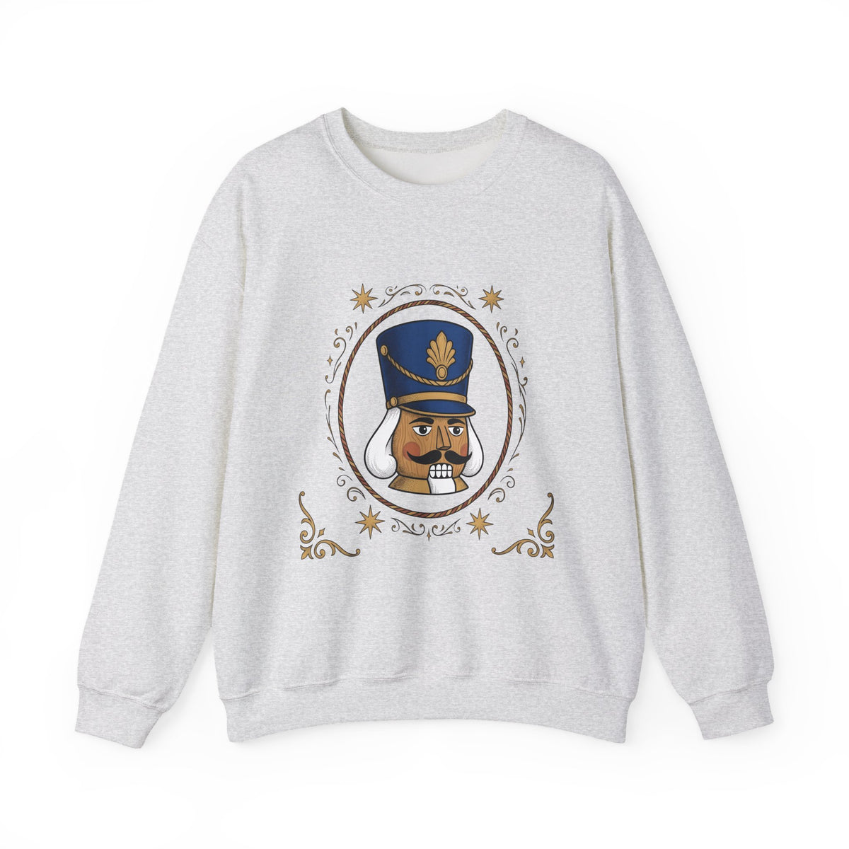 Nutcracker Mask Sweatshirt Christmas Celebration Gift Women Antique Sweatshirt Nutcracker Sweatshirt Xmas Fan Vintage Sweatshirt Party Graphic Doodle Sparkle