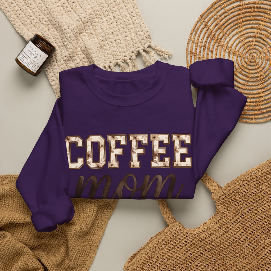Iced Latte Cup Sweatshirt Moms Café Gift Women Painted Sweatshirt Coffee Cup Sweatshirt Mom Fan Hand Painted Sweatshirt Coffee Shop Graphic Classic Sash Sweatshirt