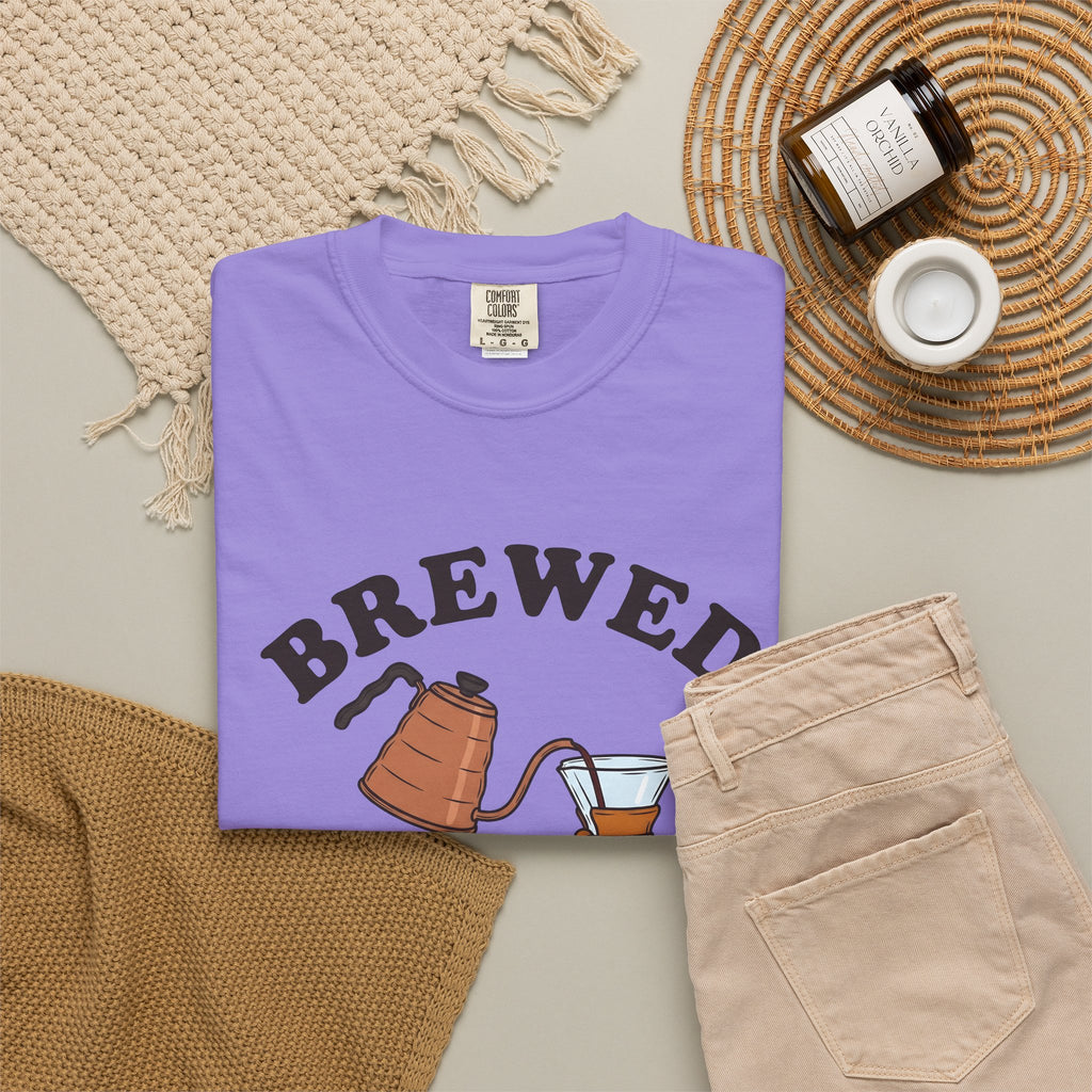 Coffee Maker T-Shirt Coffee Beverage Gift Women Sketch T-Shirt Brewer T-Shirt Coffee Fan Coffee Illustration Design Retro Pour Over T-Shirt