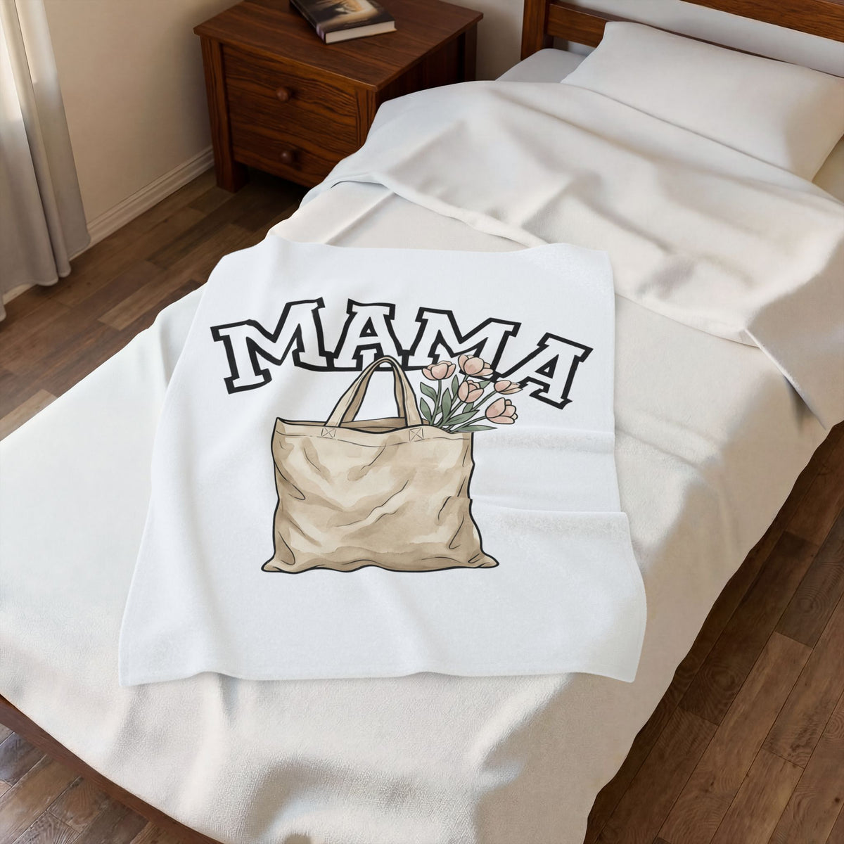 Flower Blanket Blanket Moms Blooms Gift Women Sketch Blanket Tote Blanket Mother Fan Drawing Design Blanket Simple Tulip Flower Blanket