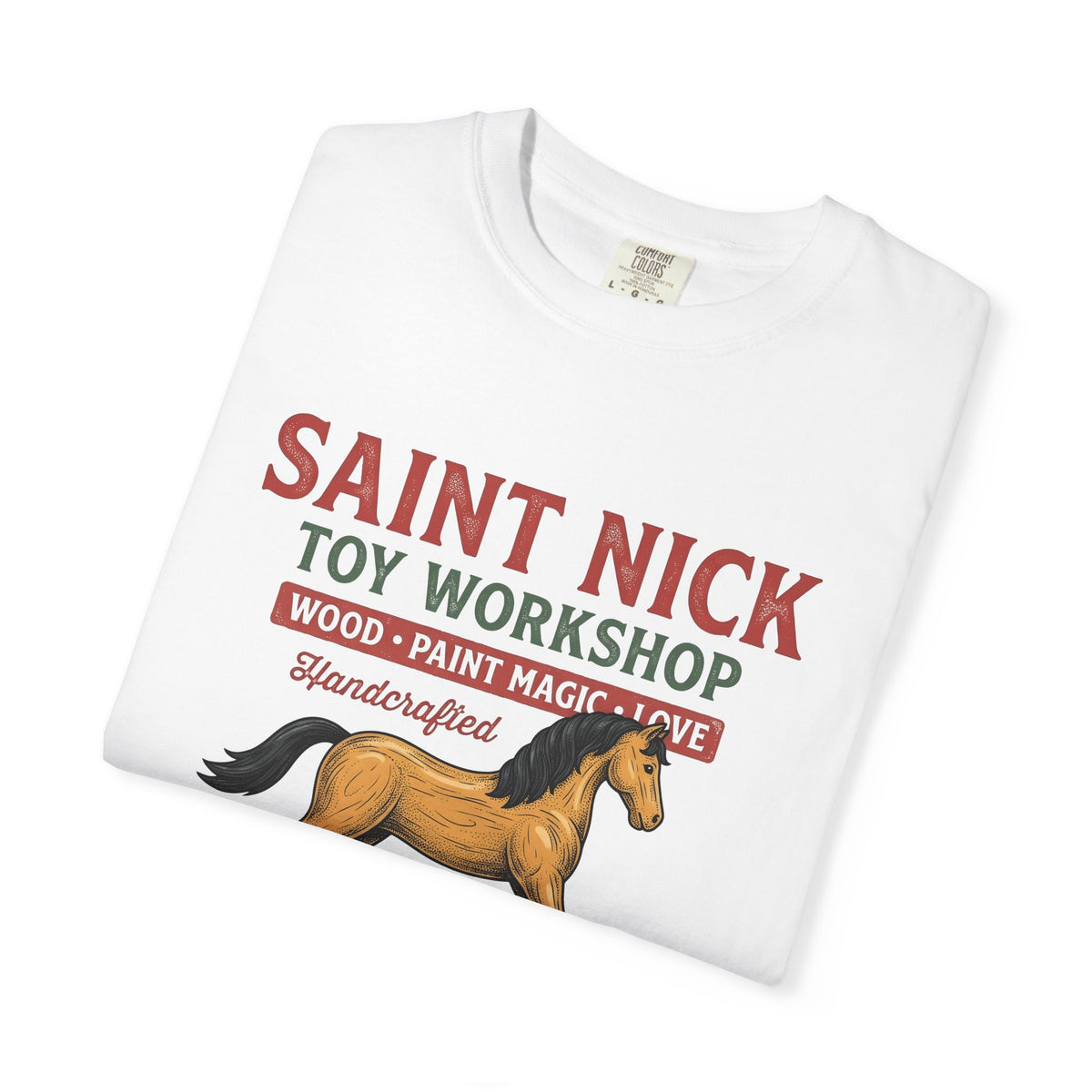 Rocking Horse T-Shirt Christmas Dolls Gift Women Retro T-Shirt Hobby Horse T-Sh