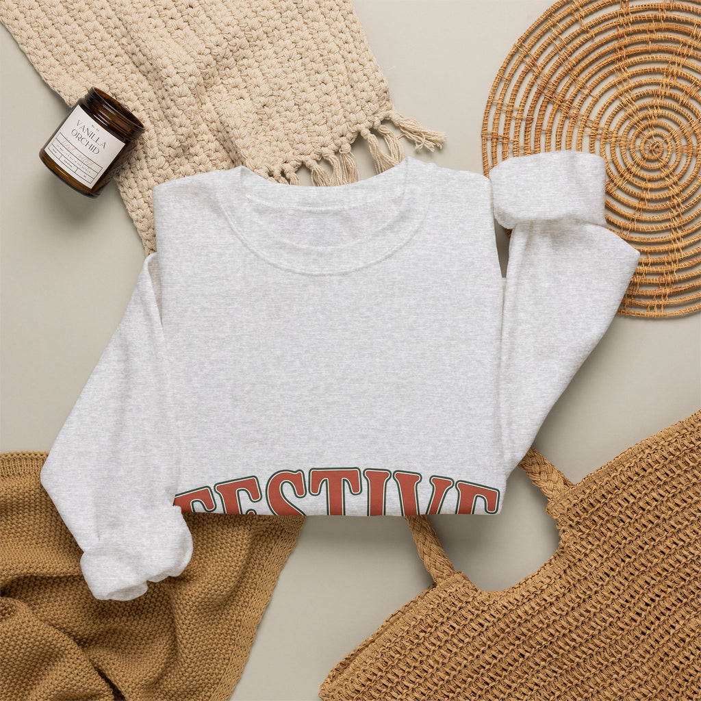 Vintage Lettering Christmas Seasonal Gift Rustic Typography Xmas Fan Holiday Seasonal Clean Sweatshirt