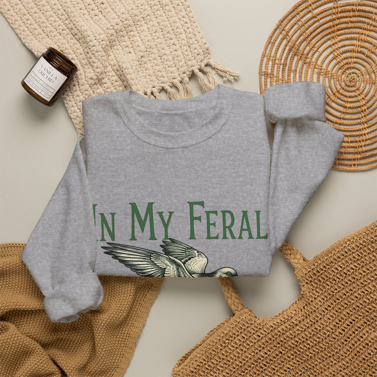 Flying Pigeon Sweatshirt Pickleball Animal Gift Women Vintage Sweatshirt Dove Sweatshirt Paddle Fan Retro Sweatshirt Creature Graphic Hand Drawn Wings Sweatshirt
