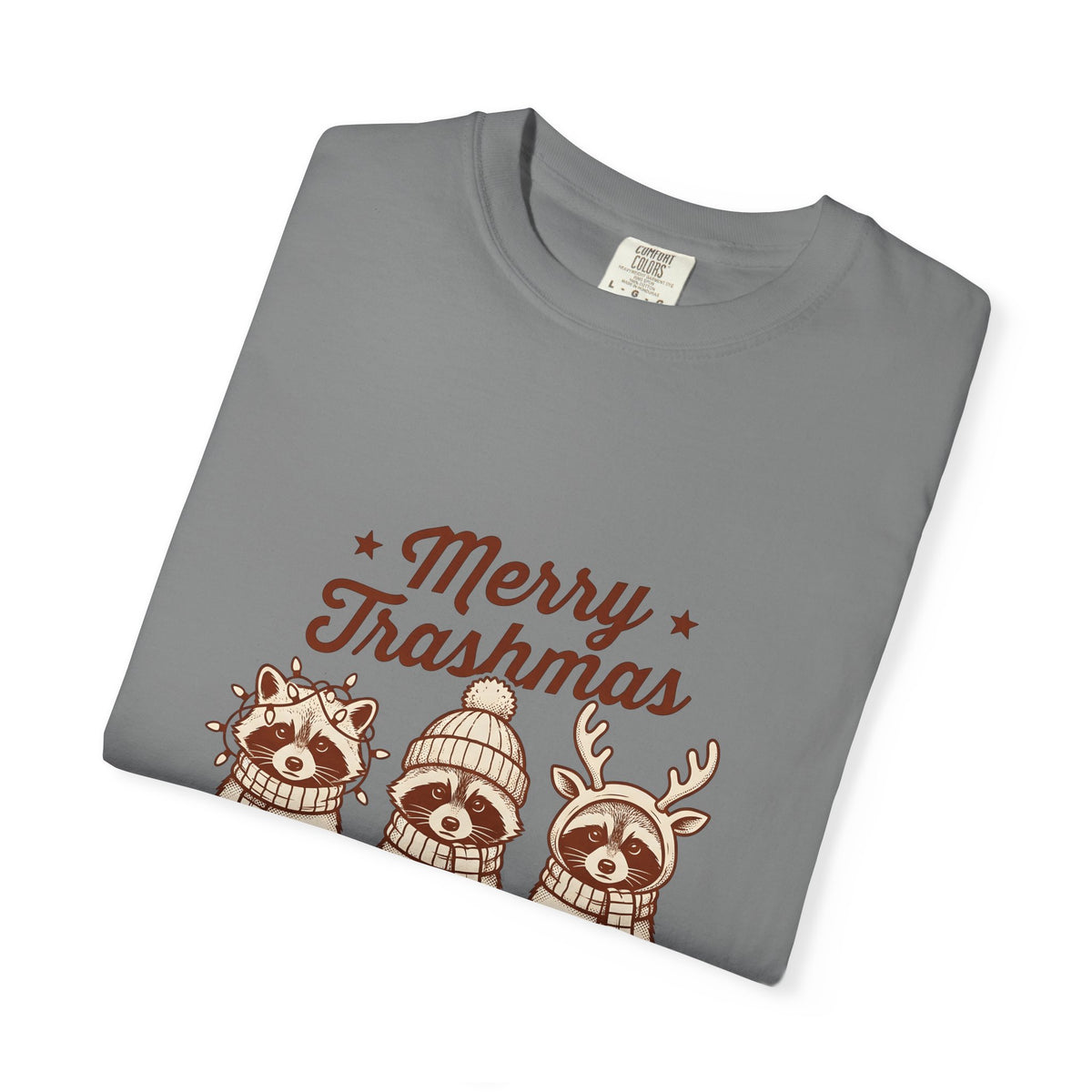 Raccoon Set T-Shirt Christmas Pets Gift Women Line Art T-Shirt Raccoon T-Shirt Xmas Fan Illustration T-Shirt Animal Graphic Classic Holiday Gear