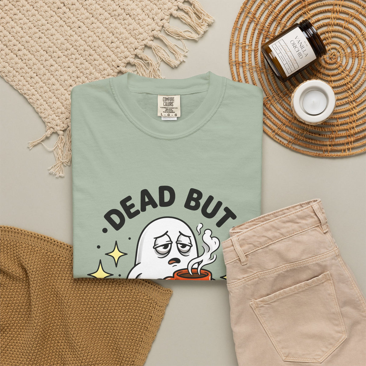 Spooky Coffee T-Shirt T-Shirt Coffee Funny Gift Women Comic T-Shirt Coffee Cup T-Shirt Coffee Fan Cartoon T-Shirt Humor Graphic Vintage Sparkle T-Shirt