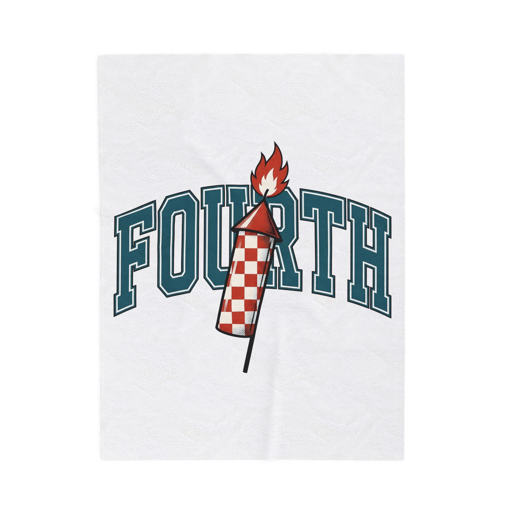 Firework Illustration Blanket 4th Of July America Gift Women Striking Blanket Fireworks Blanket Independence Fan Fire Art Blanket Patriotic Graphic