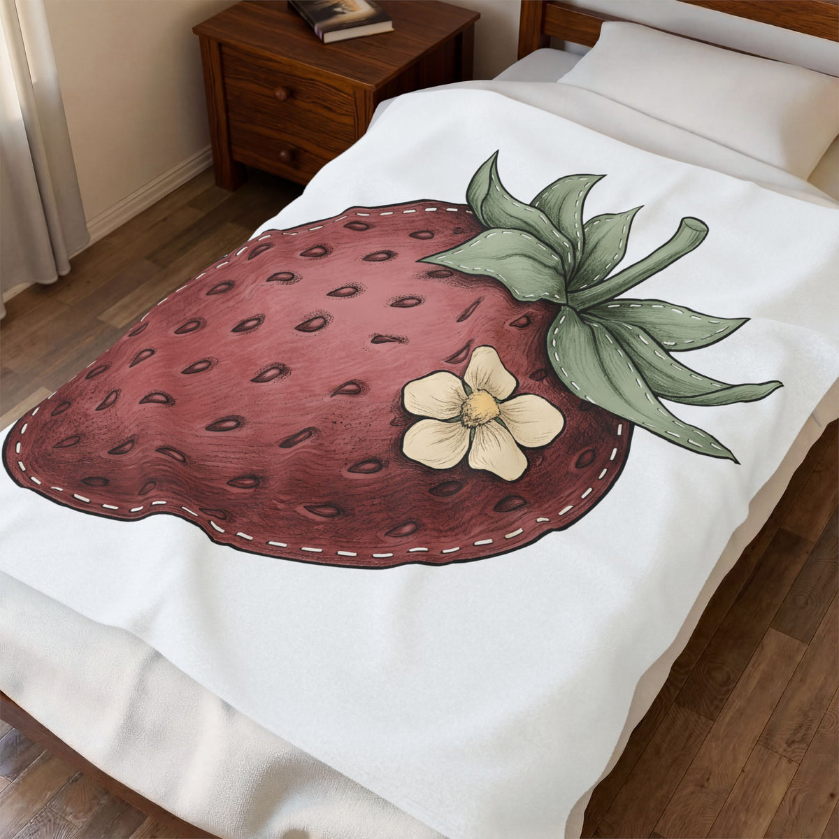 Strawberry Design Blanket Moms Harvest Gift Women Garden Blanket Fruit T-Sh