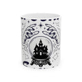Haunted House Mug Halloween Witchcraft Gift Women Gothic Mug Mansion Mug Horror Fan Dark Art Mug Occult Graphic Vintage Crystal