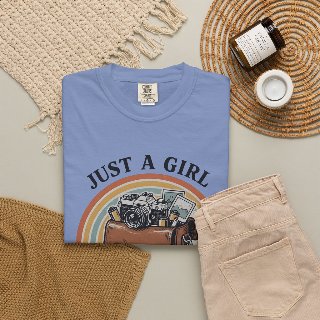Photo T-Shirt T-Shirt Photography Backpack Gift Women Classic T-Shirt Camera T-Shirt T-Shirt Photographer Enthusiast Vintage T-Shirt Rucksack Graphic