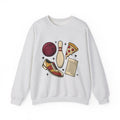 Bowling Ball Pins Sweatshirt Bowling Cuisine Gift Women Classic Sweatshirt Bowling Pins Sweatshirt Bowler Fan Vintage Sweatshirt Food Graphic Old School