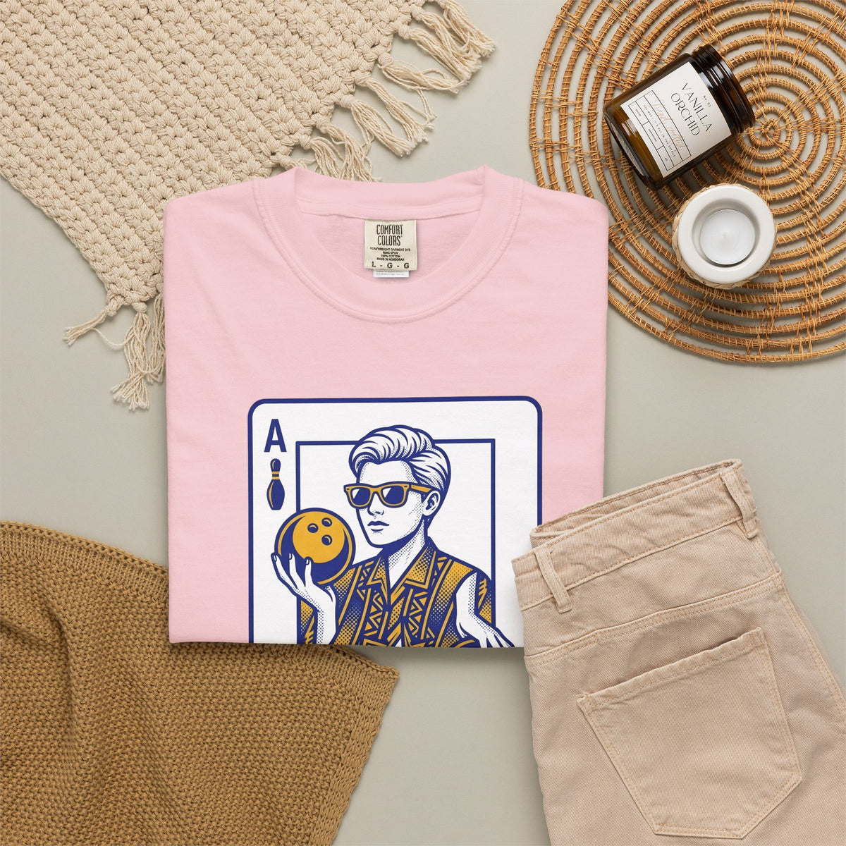 Bowling Pin Card T-Shirt Sports & Activities Recreation Gift Women Minimalist T-Shirt Bowling Scorecard T-Shirt Athlete Fan Simple T-Shirt Leisure