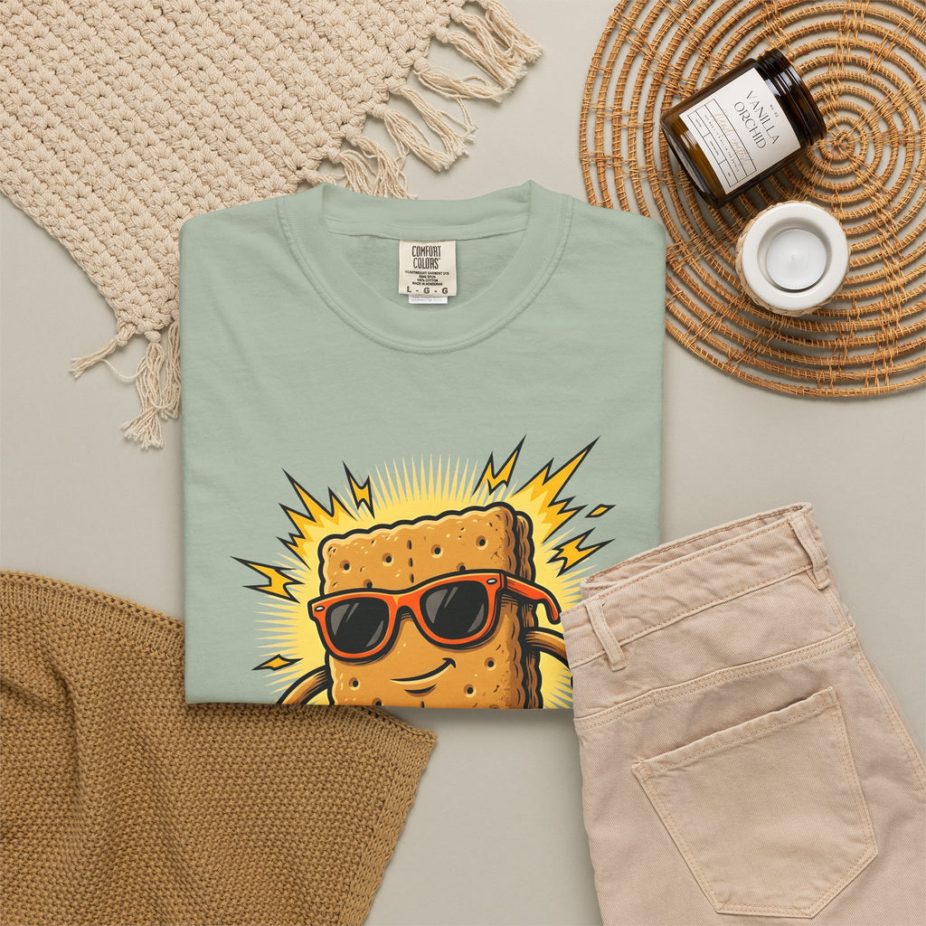 Dessert Cookie Mascot T-Shirt Sports & Activities Extreme Sport Gift Women Funny T-Shirt Cookie Mascot T-Shirt Athlete Fan Humorous T-Shirt Action