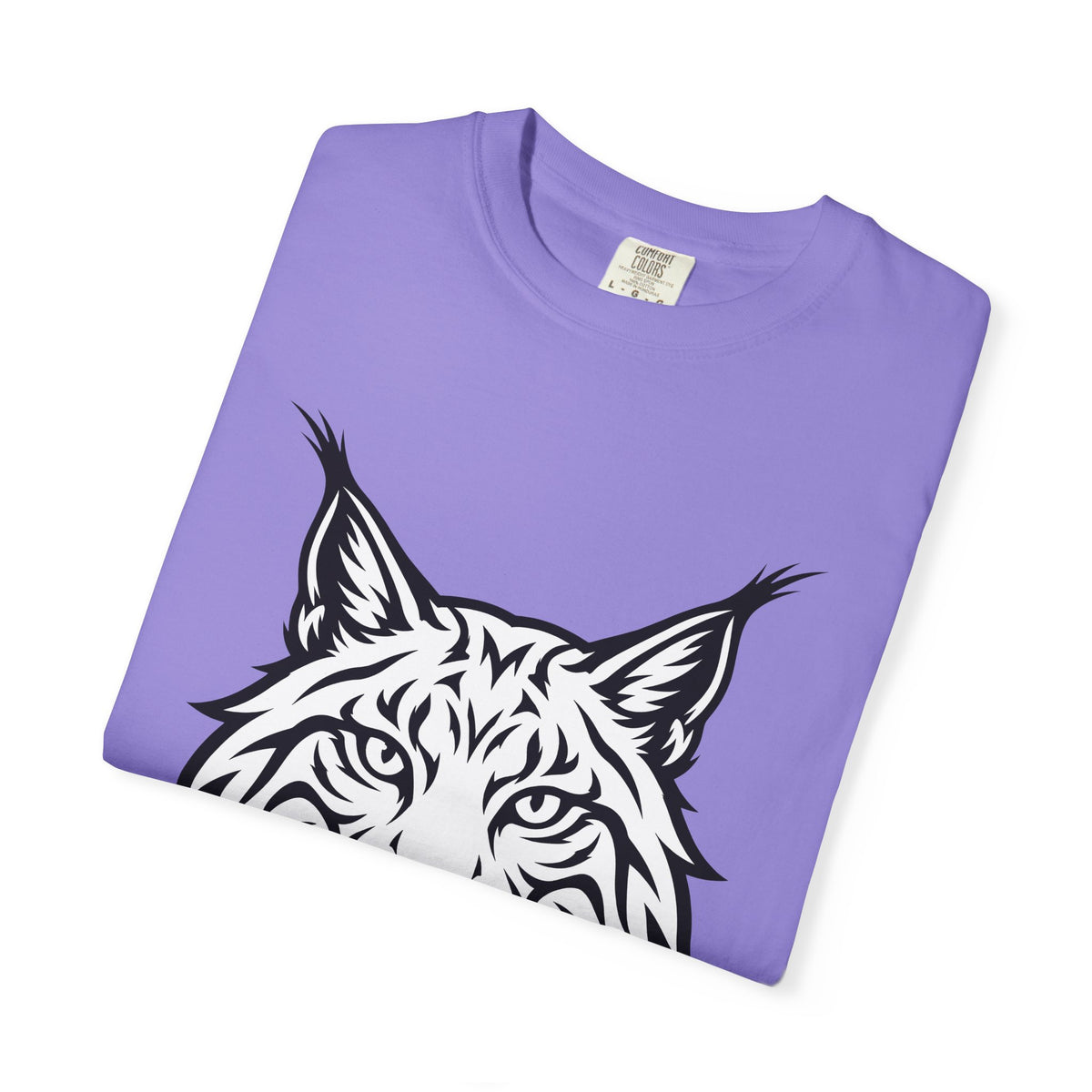 Lynx Head T-Shirt Cat Wildlife Gift Women Bold Line Art T-Shirt Bobcat T-Shirt Cat Fan Line Art T-Shirt Wildlife Graphic Tribal Wildcat T-Shirt