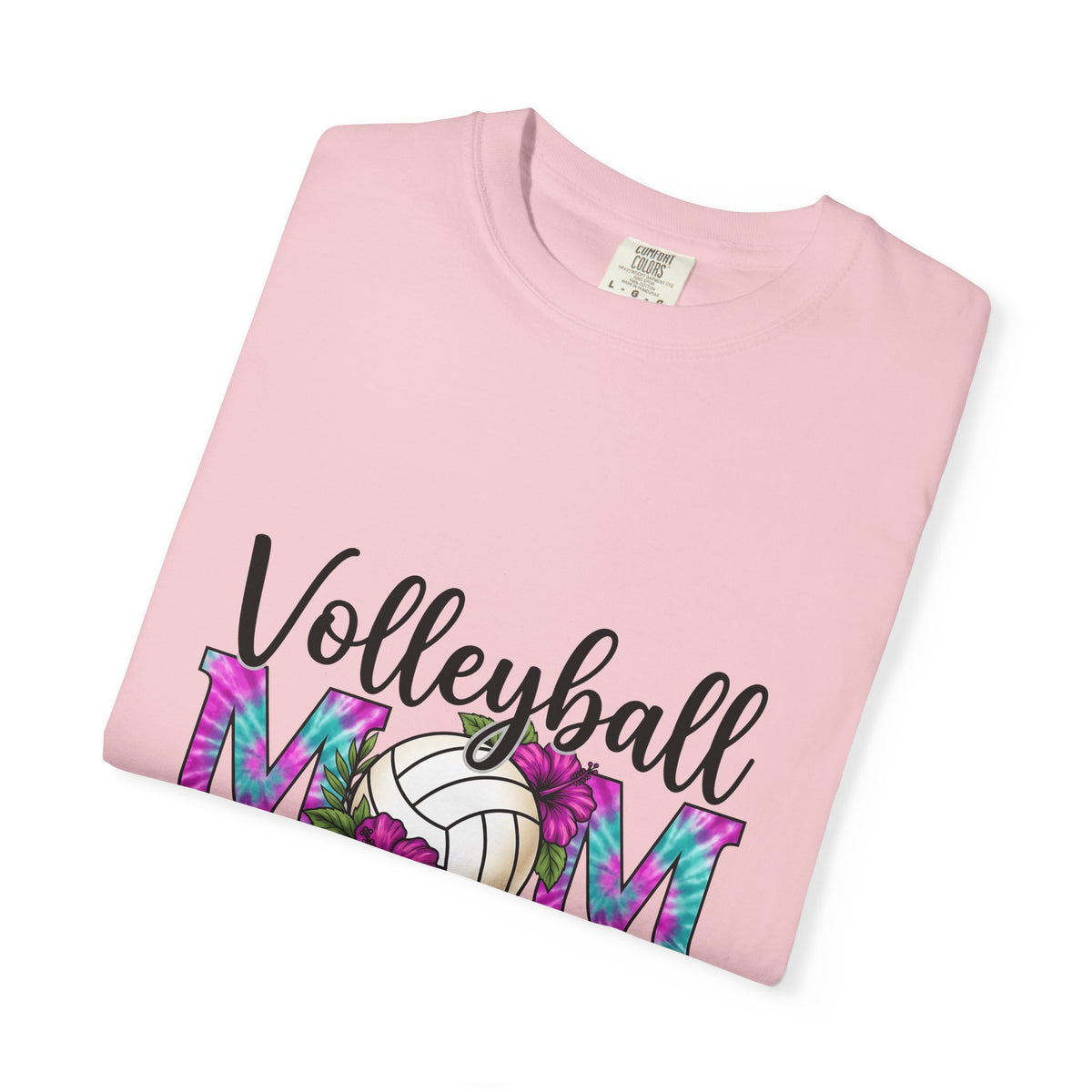Volleyball Floral T-Shirt Volleyball Mom Sports Gift Women Tie Dye T-Shirt Volleyball T-Shirt Volleyball Enthusiast Batik T-Shirt Athletic Graphic