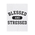 Bold Lettering Design Blanket Moms Household Gift Women Simple Blanket Typography T-Sh