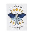 Luna Moth Blanket Boho Chic Occult Gift Women Hippie Blanket Actias Luna Blanket Bohemian Enthusiast Psychedelic Blanket Mystical Graphic Sleek