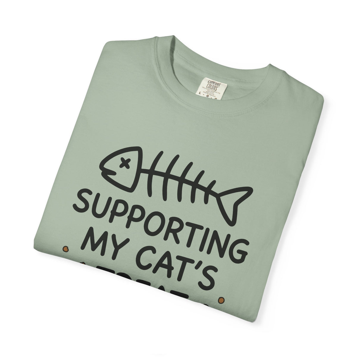 Fish Bone T-Shirt Cat Funny Gift Women Cute T-Shirt Fish Skeleton T-Shirt Cat Fan Fishy T-Shirt Humorous Graphic Sketch Cat Treats T-Shirt
