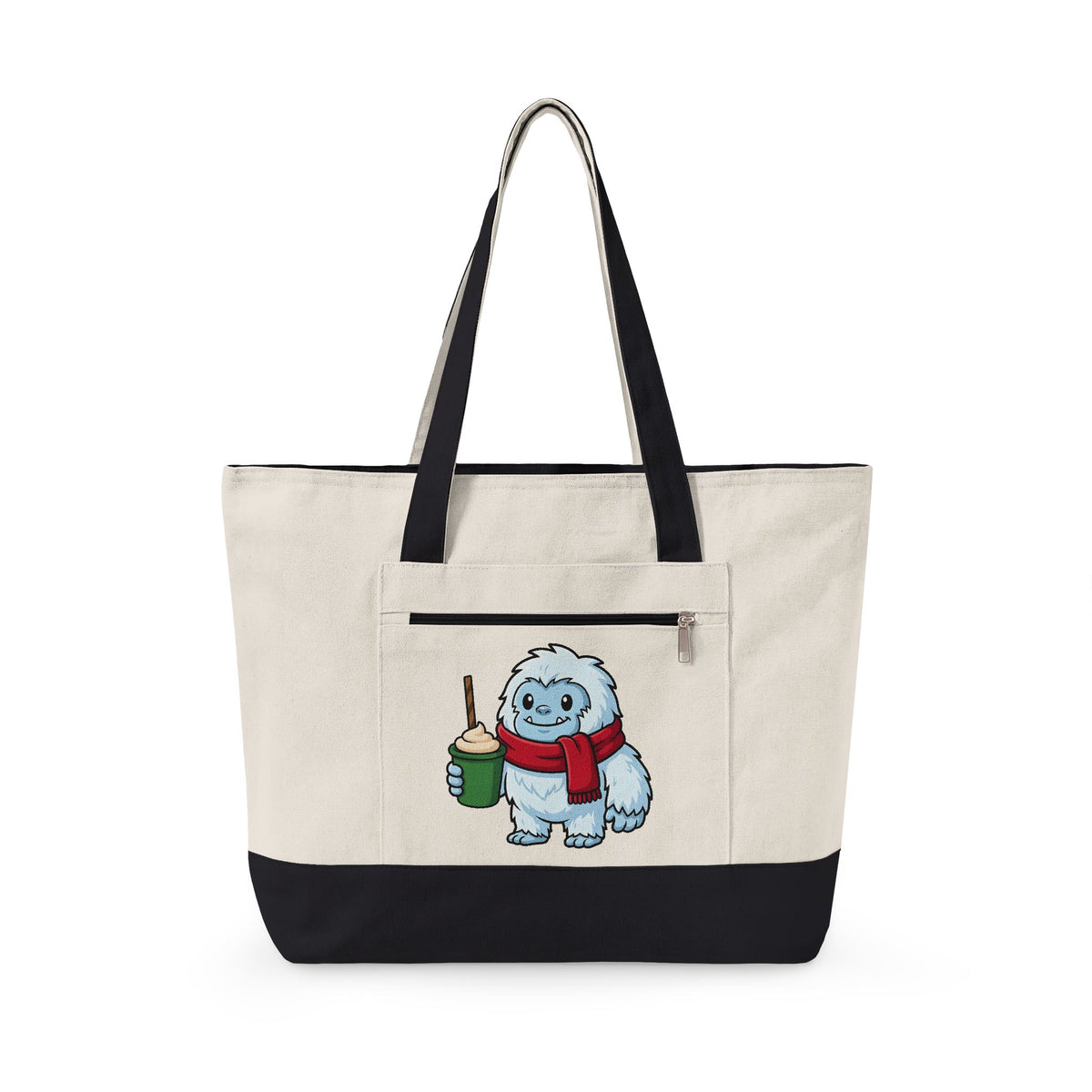 Abominable Snowman Christmas Holiday Gift Comic Yeti Xmas Fan Cartoon Holiday Chibi Tote Bag