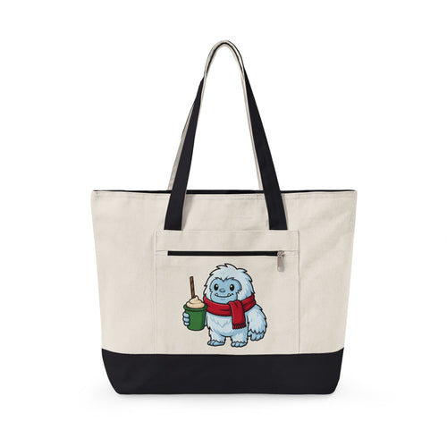 Abominable Snowman Christmas Holiday Gift Comic Yeti Xmas Fan Cartoon Holiday Chibi Tote Bag