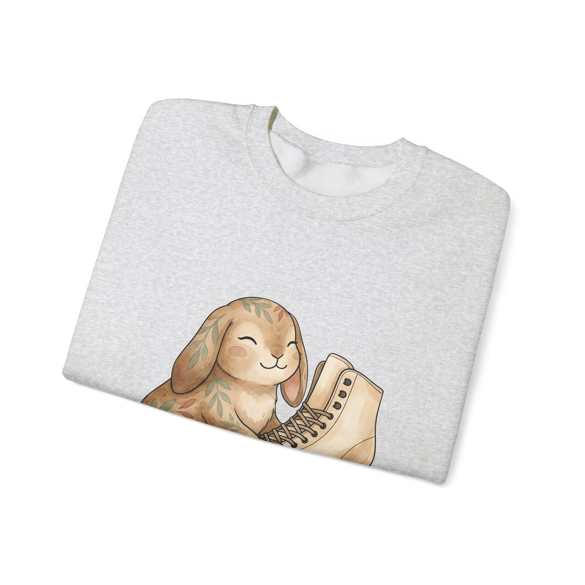 Bunny Skate Sports Fauna Gift Adorable Rabbit Skate Athlete Fan Wildlife Cute Brushstroke Sweatshirt